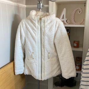 A white fully silk coat